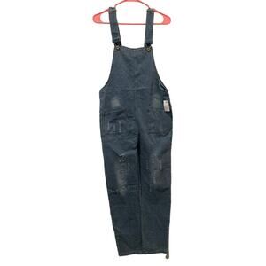 Girl's Youth Blue Denim Jumpsuit Overalls NWT Size 13-14Y